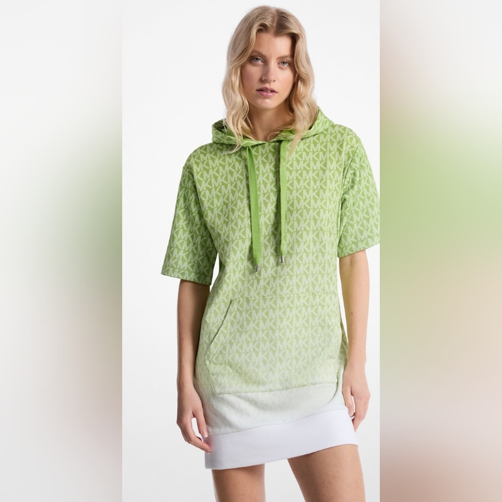 Michael Kors Green Boxy Sweatshirt